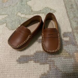 Elephantito Tan Leather Kids Moccasins